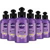 Sunsilk, Crema Districante Liscio Perfetto, Crema per Capelli Lisci a Lungo, Senza Risciacquo, Formula Active Fusion con Olio di Argan, Proteine della Seta e Biotina, 6 Pezzi da 200 ml