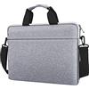 JOOEER Borsa Laptop Custodia per 14 Pollici MacBook Pro, 15 Pollici Macbook A1707/A1990/A2941/A3114, 14-15 Pollici Computer PC, Protettiva Impermeabile Borsa Tracolla per Laptop con Maniglia, Grigio