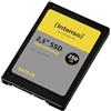 Intenso Disco rigido interno SSD SATA III da 2,5, 250 GB, 550 MB/secondo, disco rigido nero