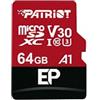 Patriot memory PEF64GEP31MCX 64 GB EP A1 per micro SD card SDXC per telefoni e tablet Android/4 K Video recording