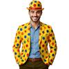 FIESTAS GUIRCA Cappello clown lusso bombetta a pois