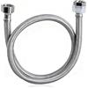 Rayakt Tubo flessibile per rubinetto, 100 cm, G1/2, acciaio inox 304, tubo corazzato