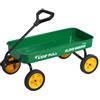 VEVOR Carretto da Traino per Bambini da 101 cm Carico di 80 kg, Carretto per Tutti i Terreni con Maniglia, Carrello Multiuso, Regalo di Compleanno per Bambini, Giardinaggio, Spiaggia, Verde e Giallo
