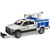 Bruder BRD02509 RAM 2500 Power Wagon di Servizio con Gru