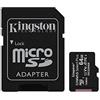 Kingston CHEMAGLIETTE! Kingston Micro SDHC 64GB Canvas Select 80R CL10 UHS-I con Adattatore SD