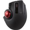 エレコム(ELECOM) ELECOM M-XPT1MRXBK - Mouse wireless Bluetooth trackball con 8 tasti con tracciamento fluido, sensore ottico di precisione (M-XPT1MRXBK)