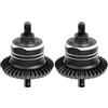 RcThjia Differenziale anteriore posteriore 1/10 per 1/10 Traxxas Slash Rustler Stampede Hoss 4x4 VXL Ford 150, 2PCS #45 Differenziale in acciaio, sostituito #5381#6882#5379 (nero)