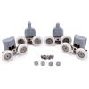 Lance Home Cuscinetto Doccia, Kit 8 Doppio rulli rullo ruote cuscinetti rotelline per la porta doccia cabina 19mm