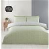 RAPPORT Home Helston - Set copripiumino con federe, per letto matrimoniale, colore: verde