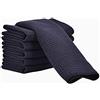 Aniease Set di 3 strofinacci da cucina in microfibra super assorbente ad asciugatura rapida in tessuto goffrato (nero, 30 x 30 cm)