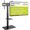 goobay 58526 Supporto TV per TV e monitor di dimensioni comprese tra 37 e 70 (94-180 cm) / girevole e regolabile in altezza/Supporto TV per TV piatti e TV curvi fino a 40 kg
