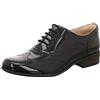 Clarks Hamble Oak, Scarpe Donna, Nero Nero Black Patent, 35.5 EU
