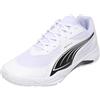 PUMA Scarpe Sportive da Indoor Solarflash III 37, White Black