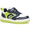 Geox J BUZZERLIGHT Boy B - Scarpe da Ginnastica Bambino, Navy/Lime,
