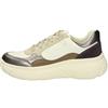 Geox Donna D Nebula 2.0 X BSneaker, Bianco Dk Argento, 39 EU
