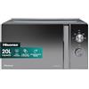 Hisense Microonde H20MOMCP1H, cavità 20L, apertura porta a sinistra, tasti, manopole, no programmi automatici, 700W