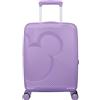 American Tourister Mickey Magic - Valigia a mano 55 x 40 x 20/23 cm - Trolley da cabina rigido per Ryanair, easyJet e la maggior parte delle compagnie aeree, 37/44 L, Viola (Mickey Soft Lilac)