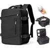BJLFS Zaino Ryanair 40x30x20 Donna Zaino da Viaggio aereo Bagaglio a mano 40x30x20 Sottovuoto con porta scarpe Borse da Cabina per Wizzair Zaini Casual impermeabile per laptop da 14 pollici