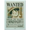 Teknofun - One Piece License - Parete LED al neon Luffy Wanted 30 CM - Decorazione luminosa - USB-C (cavo incluso) - Consegnato con 2 supporti - ‎‎Marrone, Beige, Bianco - Per bambini - 811642