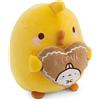 NICI Peluche Piu Piu con Cuore Pan di Zenzero 24 cm in Confezione Regalo - Morbido e Tenero, Idea Regalo | 63300