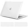 TECOOL Cover per MacBook Air M1 (A2337) e MacBook Air 13 Pollici Retina 2020 2019 2018 (A2179 A1932), Custodia Rigida Protettiva Sottile in Plastica e Copritastiera UE, Traslucido