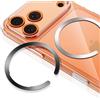 ESR Anello MagSafe, 2 Pezzi Metallo Anello, Kit adesivo di conversione universale per la ricarica wireless con iPhone 17/17e/16/16e/15/14/13/12, Pixel 10,S26+/S26 Ultra/S24/S23/S22/S21,Nero e Argento
