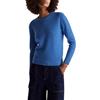 United Colors of Benetton Maglia G/C M/L 103ME1N23 Maglione, Blu, M Donna
