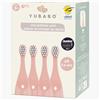 YUBABO - Spazzole di ricambio - Ricarica spazzolino elettrico - Testina spazzolino elettrico per YubaSpazzola - Confezione da 4 spazzole per 3-6 anni rosa - Setole Dupont morbide e morbide da 7 mm