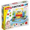 Quercetti - Fantacolor Junior - gioco di bottoni - mosaici per bambini - bambini di 2 anni - Sviluppa Motricità Fine - Made in Italy - 4210
