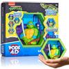 WOW! PODS - Tartarughe Ninja 4D Leonardo, Unico Collegabile Collezionabile Figura Bobble-head che esplode dal loro mondo nel tuo, esposizione a parete o mensola, Ninja Turtles Giocattoli e regali,