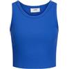 Jack & Jones Jxfallon STR SL Rib Top Jrs Noos da Donna, Blue Iolite, S