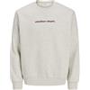 JACK & JONES Jjrody Sweat Crew Neck, Melange Bianco, S