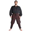 HEMAD Pantaloni da Uomo in Cotone Viking - con stringatura - L/XL Nero
