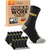 sockenkauf24 Calze da Lavoro Uomo Rinforzate WORK Socks 70104T (39-42)