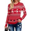 Bresdk Maglione Natalizio Donna Maglioni Invernale e Maniche Lunghe con Scollo Rotondo Ugly Christmas Sweater Nero XL