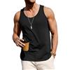 Wayleb Canotta Uomo Allenamento Bodybuilding Slim Fit Fitness Girocollo Senza Maniche Cotone Elasticizzato Sportiva Traspirante Palestra, Grigio S