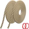 Hengrongshen Modanatura Adesiva per Pareti Legno (6M x 8mm) Cornice Adesiva in PVC Flessibile, Verniciabile, con Bordo a Perle 3D per Boiserie, Bordo Decorativo per Mobili, Specchi e Piastrelle