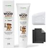 easyputty Stucco per Legno - Riempitivo per Mobili, Armadi in Legno, Pavimenti, Porte e Tavoli - Uso Interno ed Esterno + Include Carta Abrasiva & Spatola - 200 g (Rovere Chiaro)