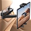 Lamicall Supporto Tablet Auto - [Pieghevole Clip Silicone Ampia] [Braccio Metallo] Pieghevole Porta Tablet Poggiatesta, 360° Rotazione, per iPad Pro, Air, Mini 6 5 4 3, Tab, Altro 6,1-13" Dispositivo