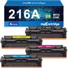 MYCARTRIDGE 216A Toner (CON CHIP) compatibile per HP 216A Sostituzione per HP Color Laserjet Pro M183fw per Color Laserjet MFP M182n M182nw M155a M155nw M155 - 4 Pack