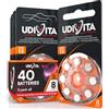 Udivita 40 Batterie per Apparecchi Acustici Udivita Misura 13 PR48 (Arancioni) con Tecnologia Phono Pulse - 5 Blister da 8 Pile