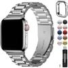 Fullmosa Cinturino per Apple Watch 44mm 45mm 42mm, Cinturino in Acciaio Inossidabile Compatibile con Apple Watch SE3 SE2 SE Serie 9 8 7 6 5 4 3 2 1, Cinturini di Ricambio per Uomo e Donna, Argento