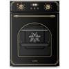 Klarstein Elizabeth Slim - Forno da Incasso, 49L, 9 Funzioni, Pulizia a Vapore, Timer Digitale, Forno Elettrico Ventilato, Sportello Rimovibile, Classe Energetica A, Design Nero, 45cm