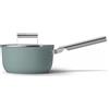 Smeg Casseruola a 1 Manico con Coperchio - Ø 20 cm Verde smeraldo