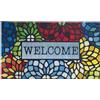 CHICHIC Zerbino colorato con scritta Welcome, 61 x 91 cm, per ingresso di casa, esterno, resistente, retro in gomma antiscivolo a basso profilo