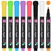 OFFCUP Pennarelli Lavagna Bianca, 8pcs Whiteboard Markers, pennarello cancellabile Marcatore Cancellabile Erase Marker Punta Fine Fornitura Cancelleria Scuola e Ufficio (B)