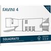 Favini Cartangolo da disegno Favini 4 f.to 24x33 cm 20 fogli da 220 g/m2 liscio squadrato - A167504
