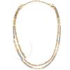 Jewels BY Leonardo Collana Bernadette - Gioielli per Collo in Acciaio Inox Dorato - Perle filigranate nei Toni del Grigio e Bianco - 50-82 cm di Lunghezza - Gioielli Regalo per Donne - 024809