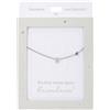 Depesche 13895.3 Collana con lettera B e cuore, argentata, regolabile in lunghezza (42 cm + 5 cm), regalo o piccola attenzione