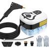 Hombasing Pulitore a Vapore 2500W con Pulsante Touch Regolabile, Serbatoio Dell'acqua da 1200ml, 4 Accessori in 6 Velocità Regolabili, Pulitore a Vapore Portatile Riscaldamento Rapido da 15 Secondi per Cucina